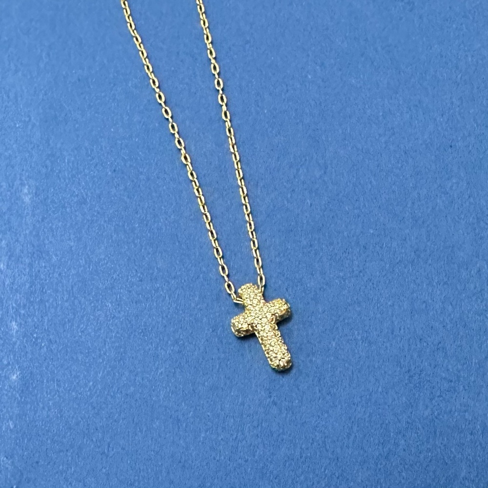 Altar'd State Gold Cross Pendant Necklace - Picture 3 of 11
